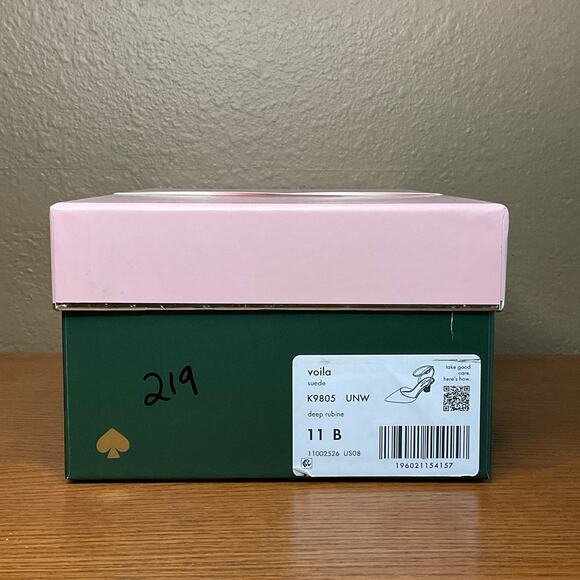 Kate Spade Women's Voila Pointed Toe Ankle Strap Heels Red Size 11 - Picture 5 of 5